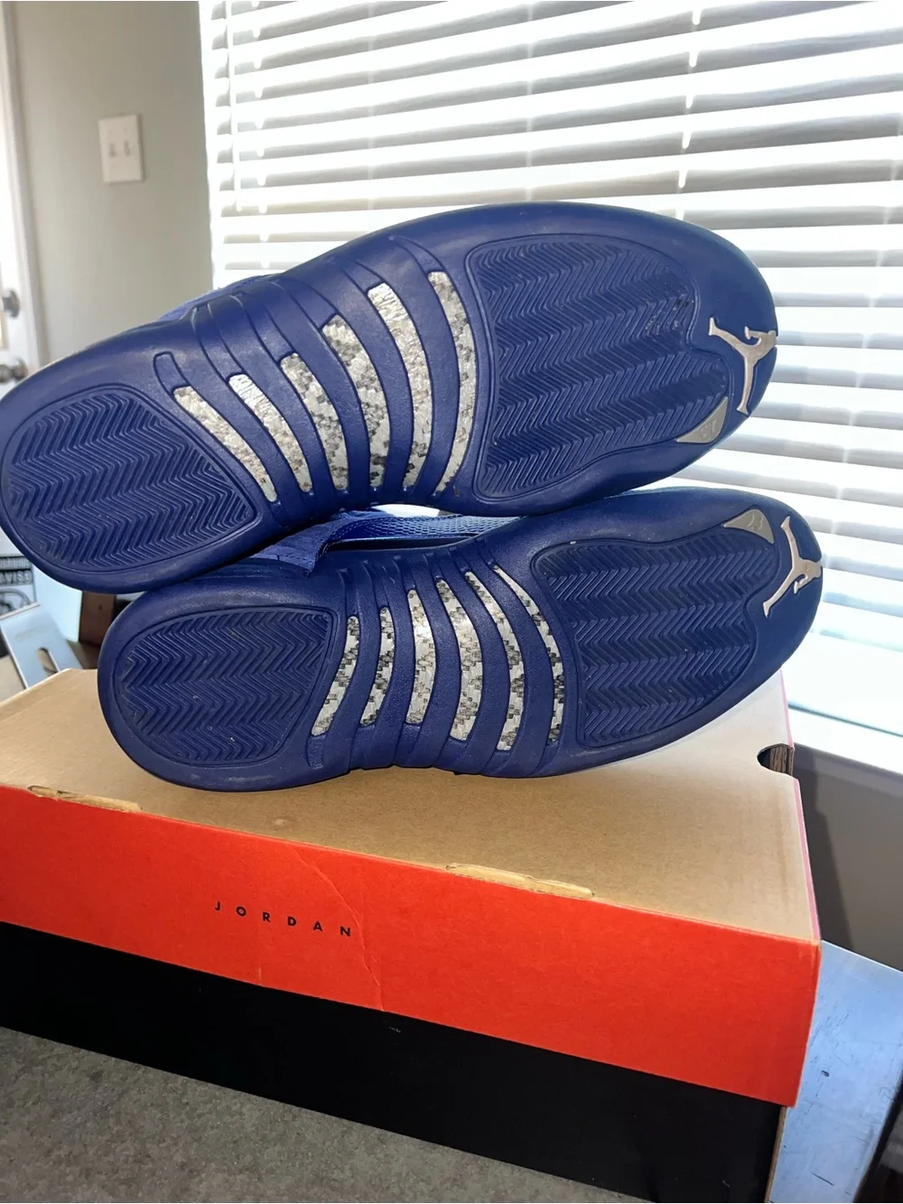 Jordan Men's Royal Blue Suede Sneakers